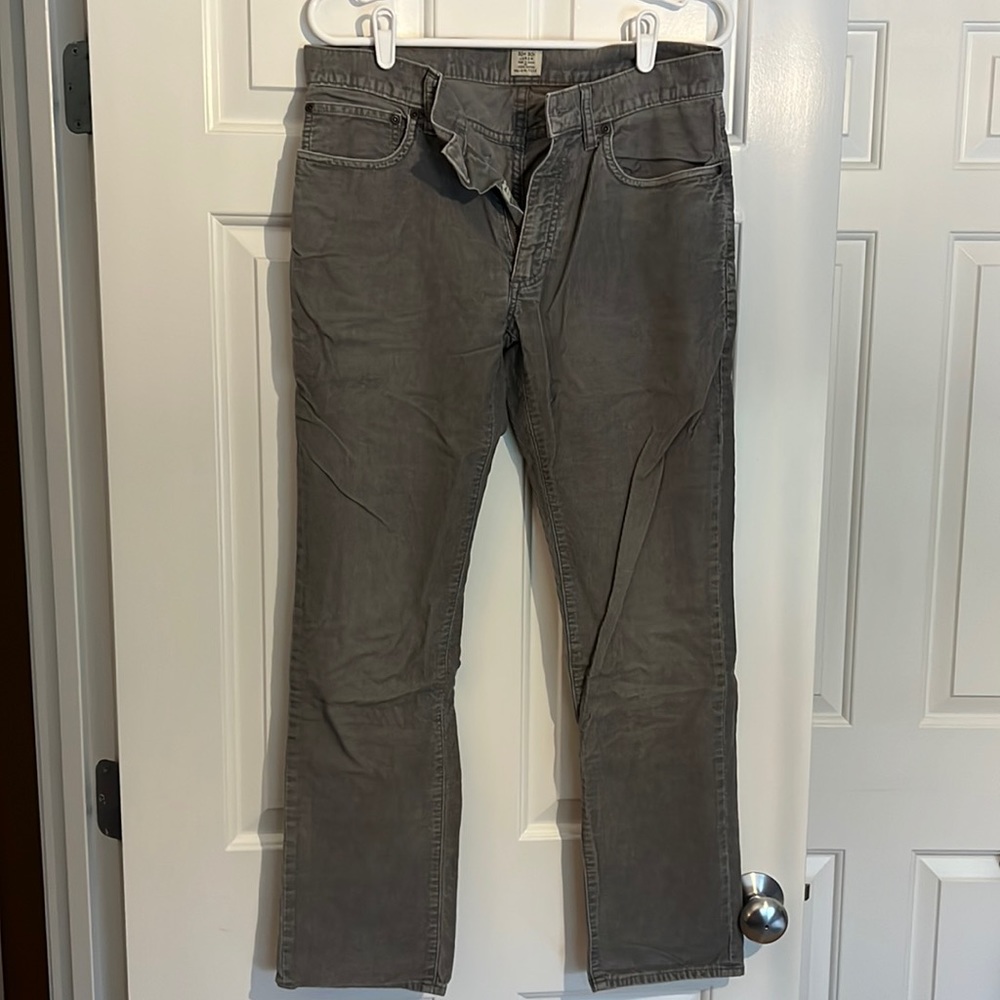 JCrew gray corduroy pants